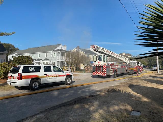 Fire in north end of Virginia Beach