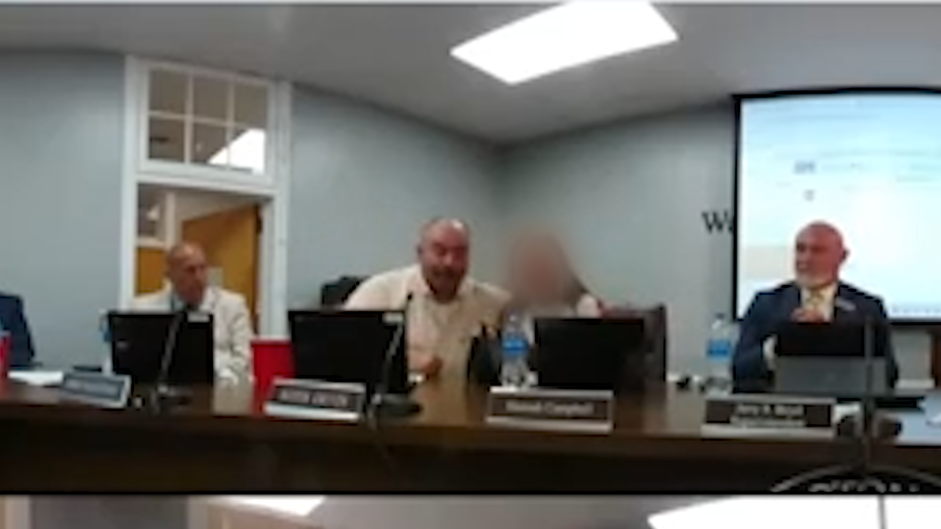 Screenshot from Washington County Schools Board of Education meeting on April 2, 2026.