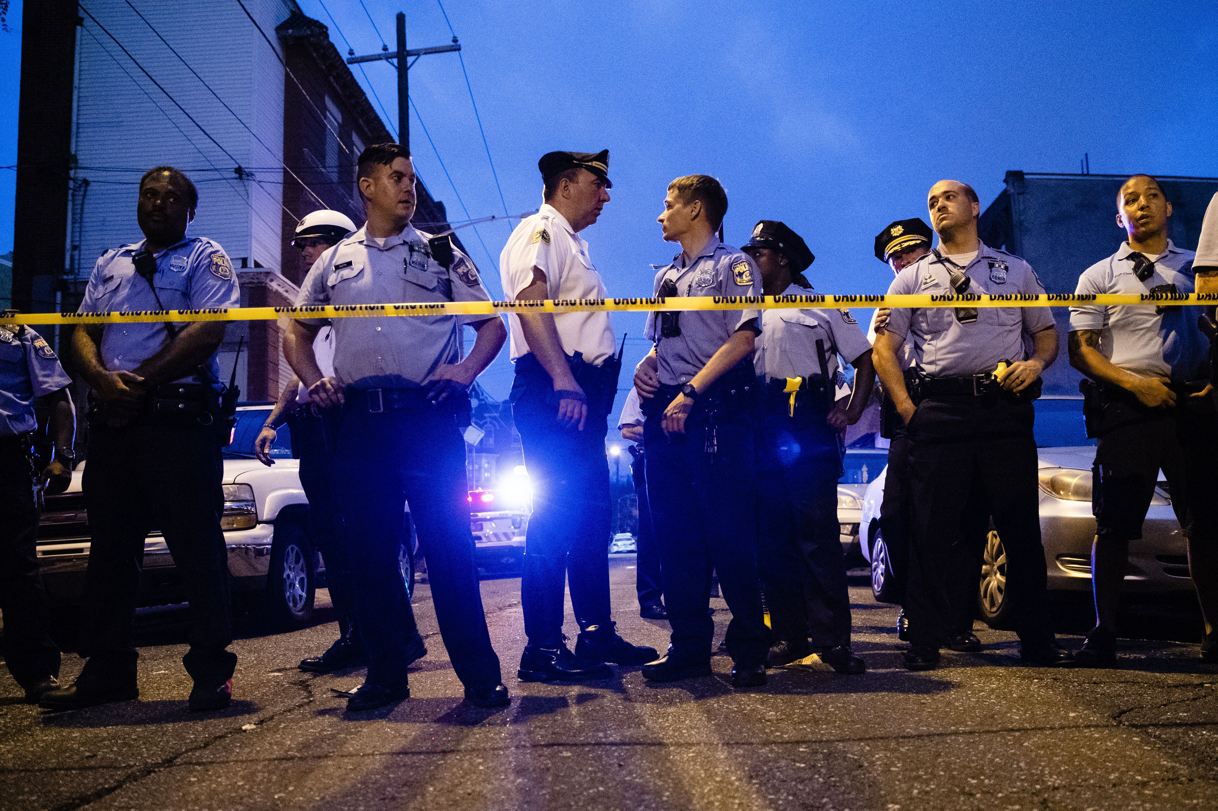 APTOPIX Gunman Firing at Police