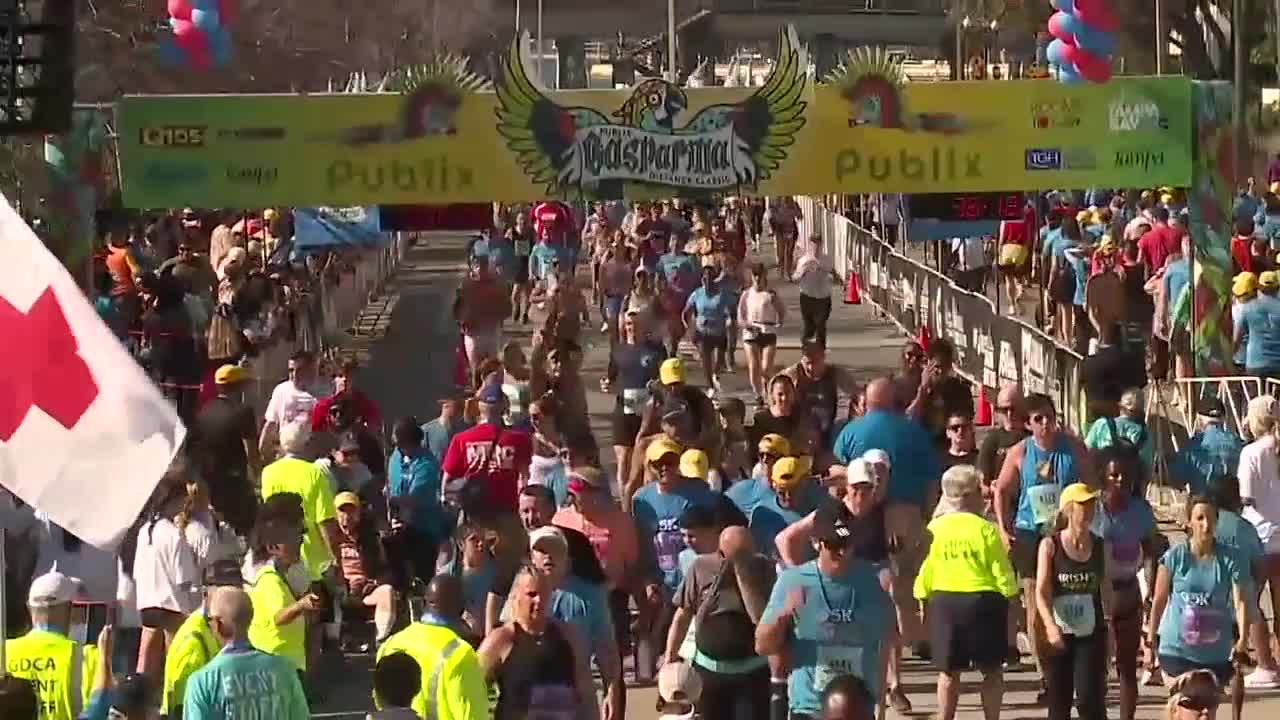 WATCH: 2026 Gasparilla Distance Classic finish line day 1 – Hour 3