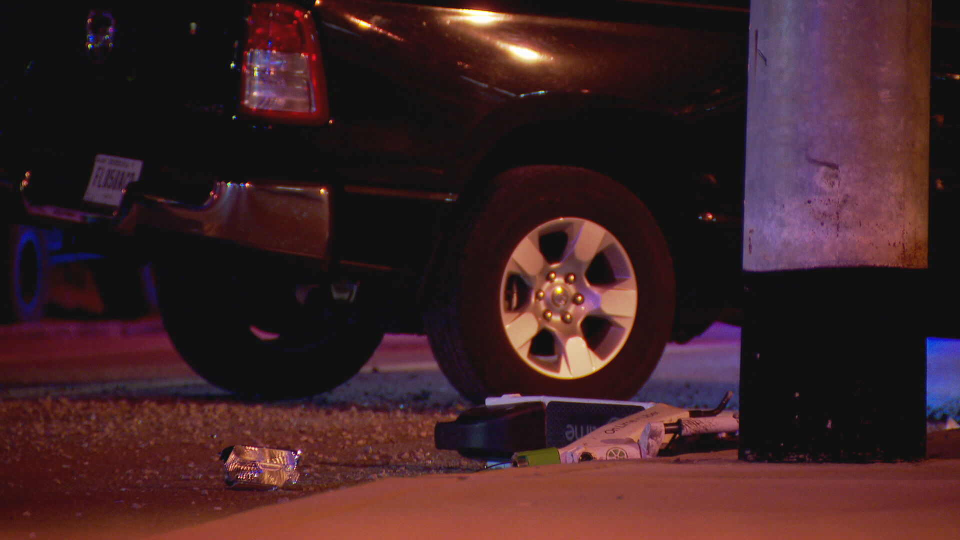 Pedestrian hit by truck 4th Ave S