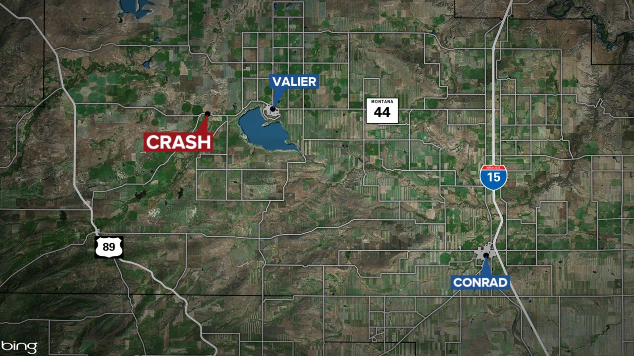 1 person dead in 2-vehicle crash in Pondera County