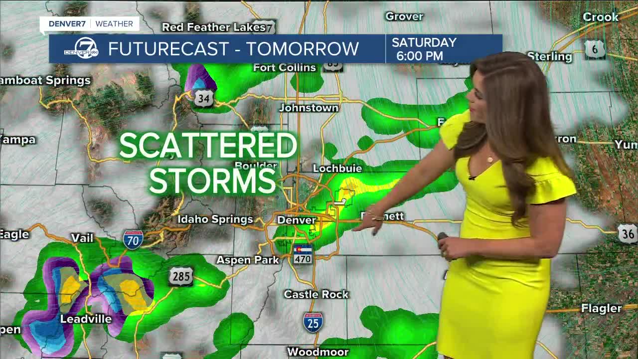 Scattered Storms Saturday Evening