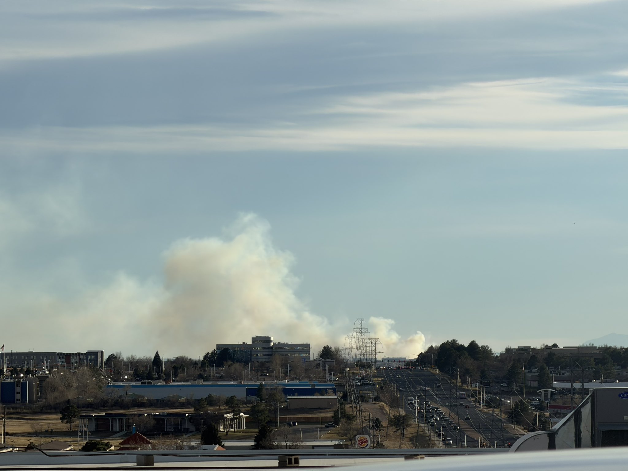 Smoke Plume Fort Carson 