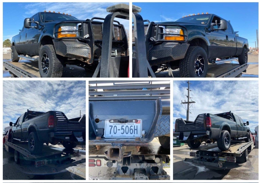 Stolen F-350 on Tow Truck