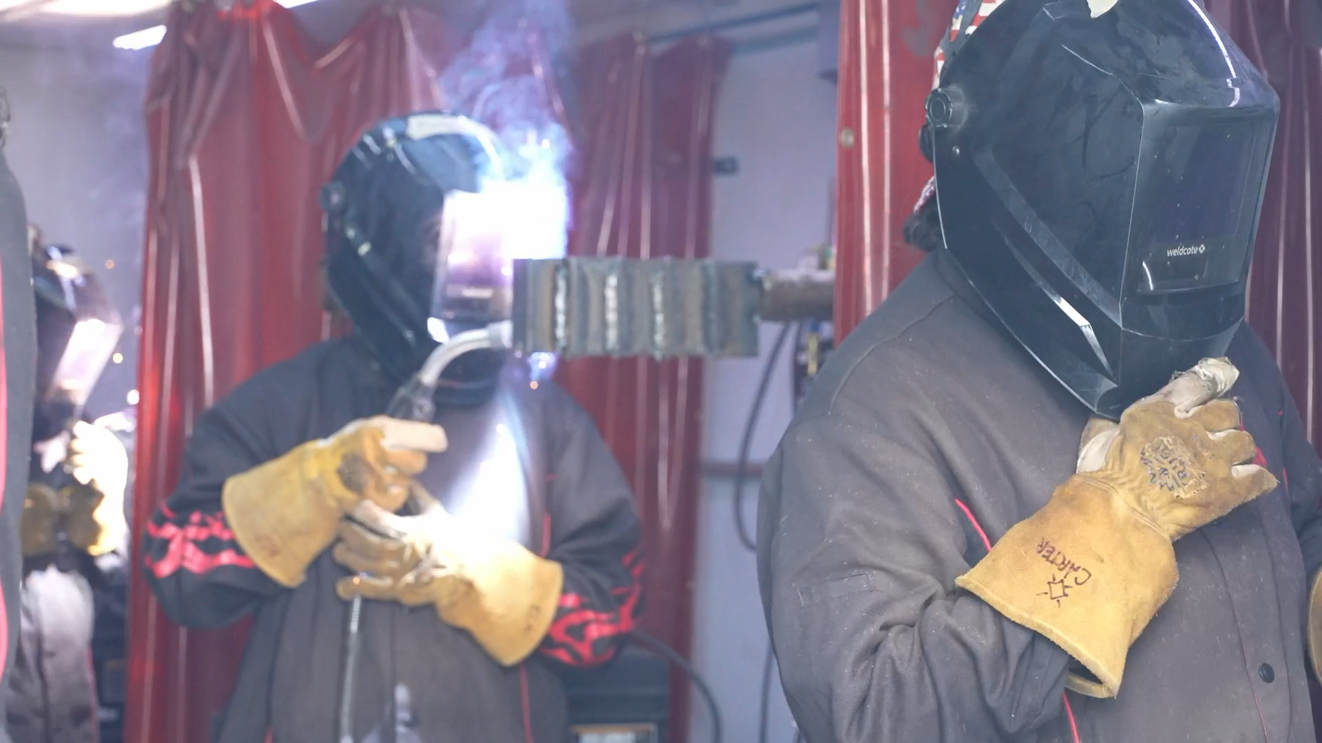 Montana Women's Prison welding class