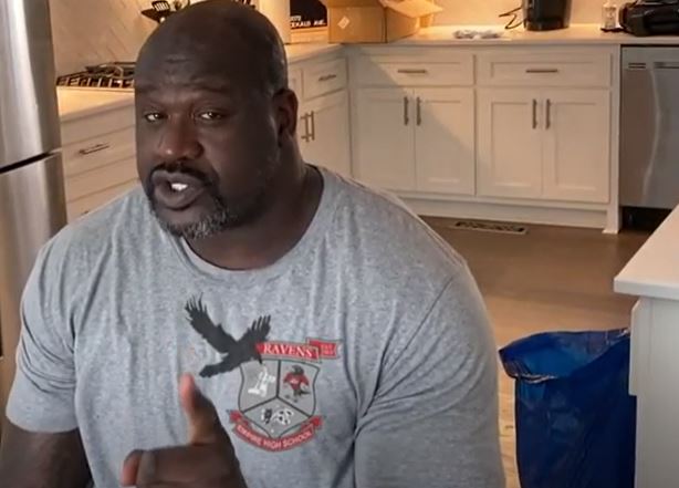 Basketball legend Shaquille O'Neal appeared in a school's public service announcement, giving out safety and social distancing advice to students.