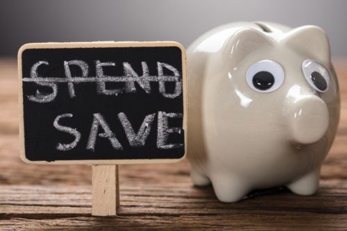 piggy bank says save