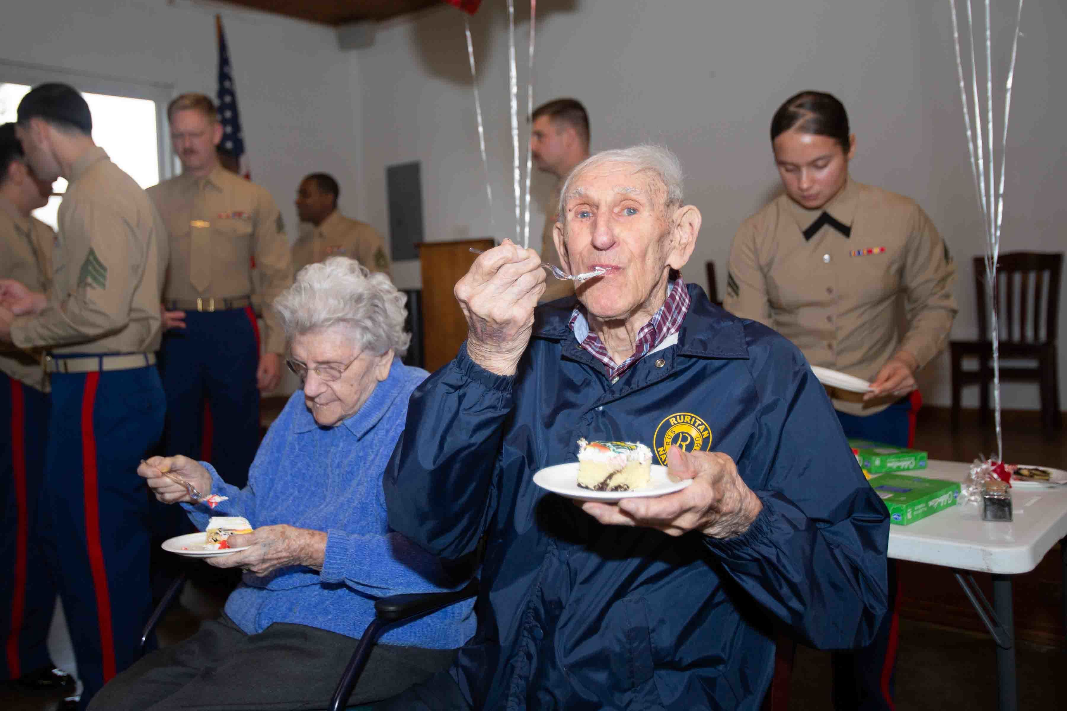 Iwo Jima Survivor Celebrates USMC 247th Birthday