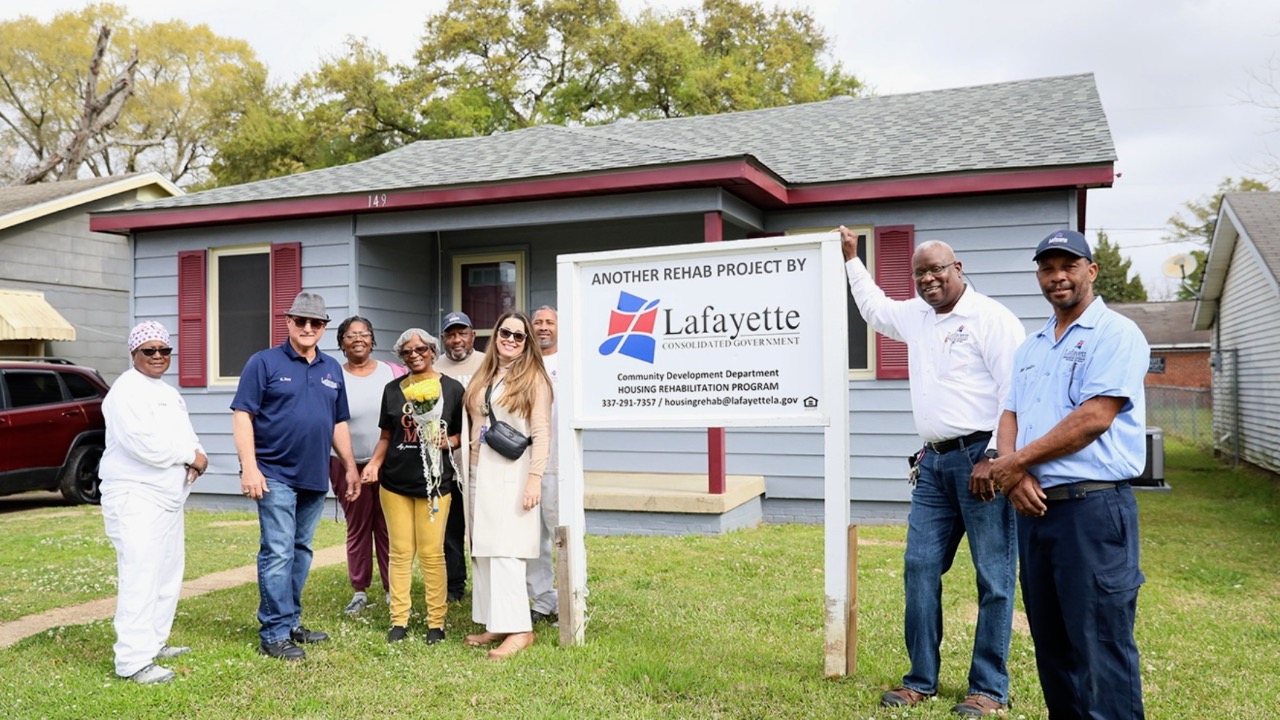 Finished home renovation group photo 