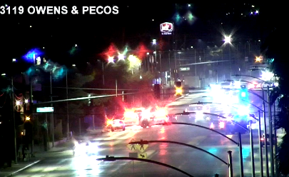 crash near owens and pecos 