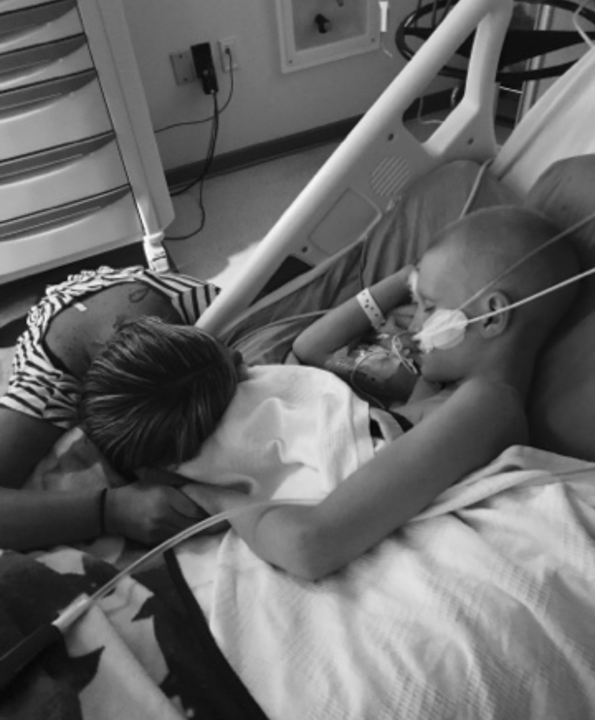 Jack Aycoth in the hospital