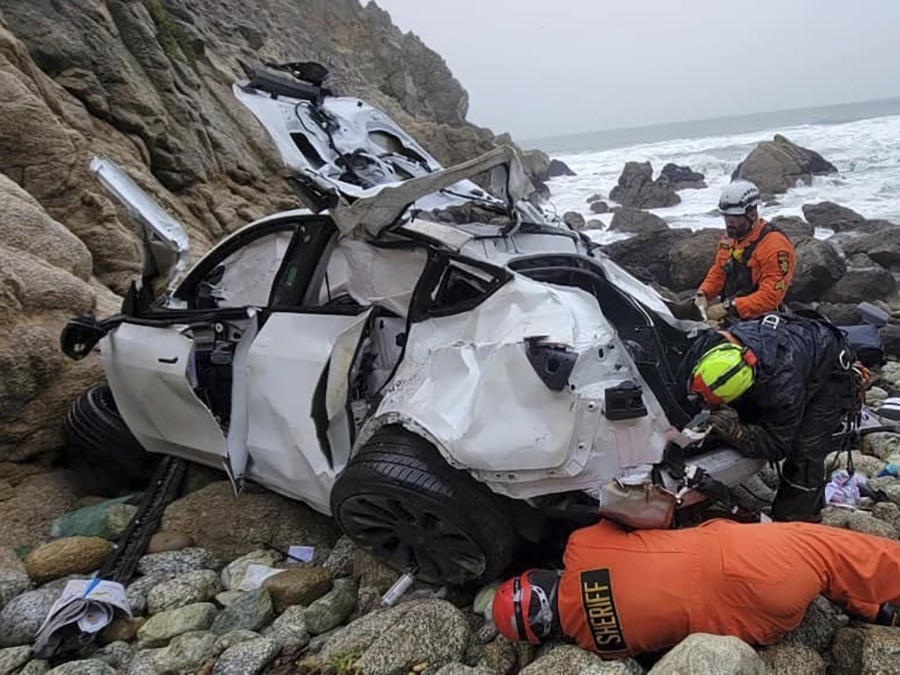 California Car Falls Off Cliff