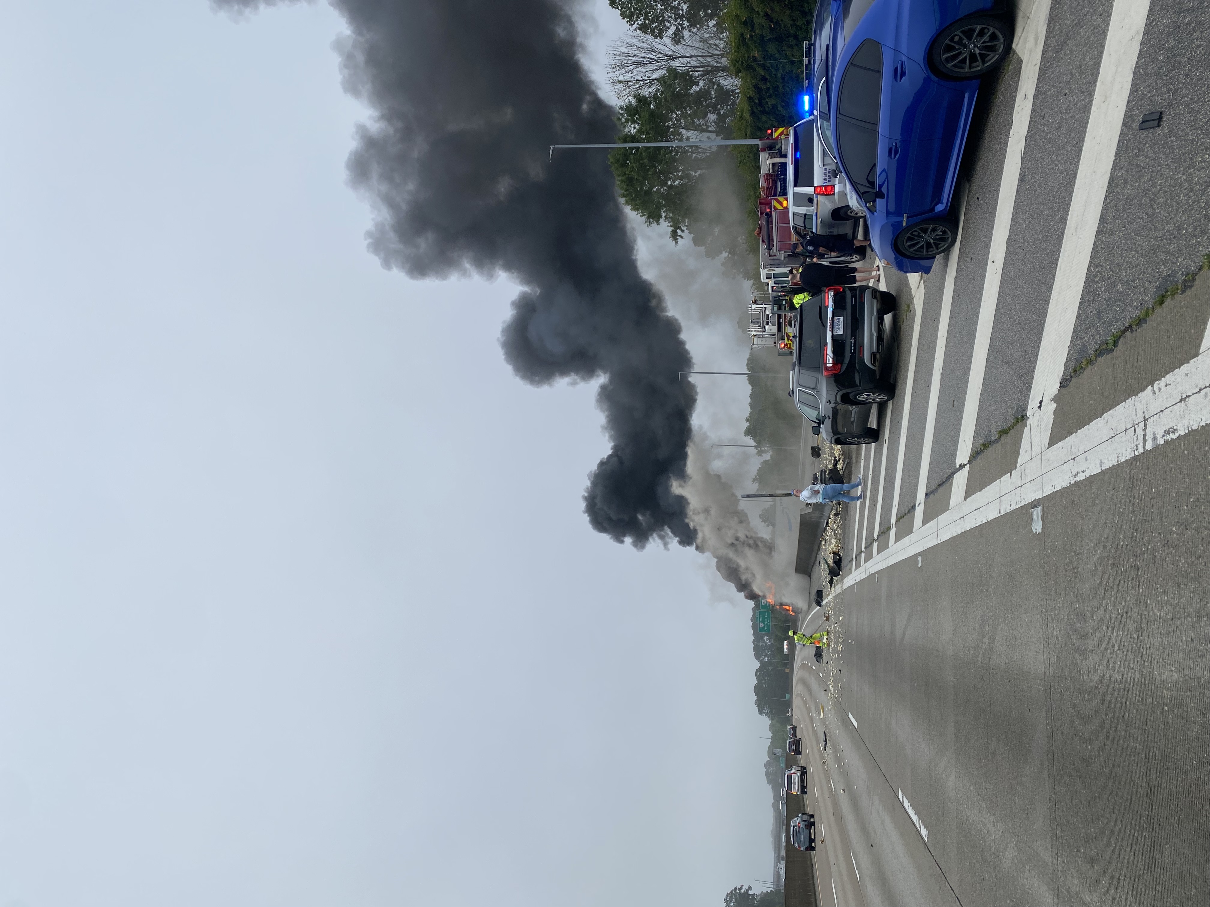 Lanes begin to open after fire shut down I-64 eastbound 
