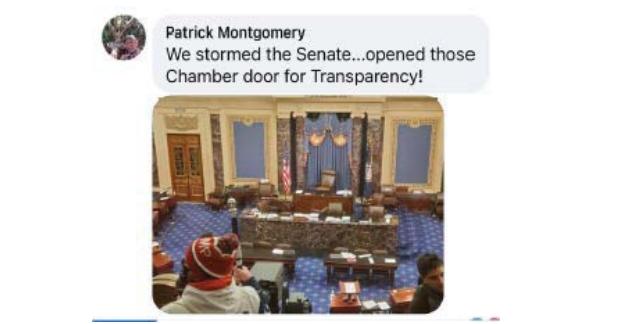 patrick montgomery facebook post Capitol