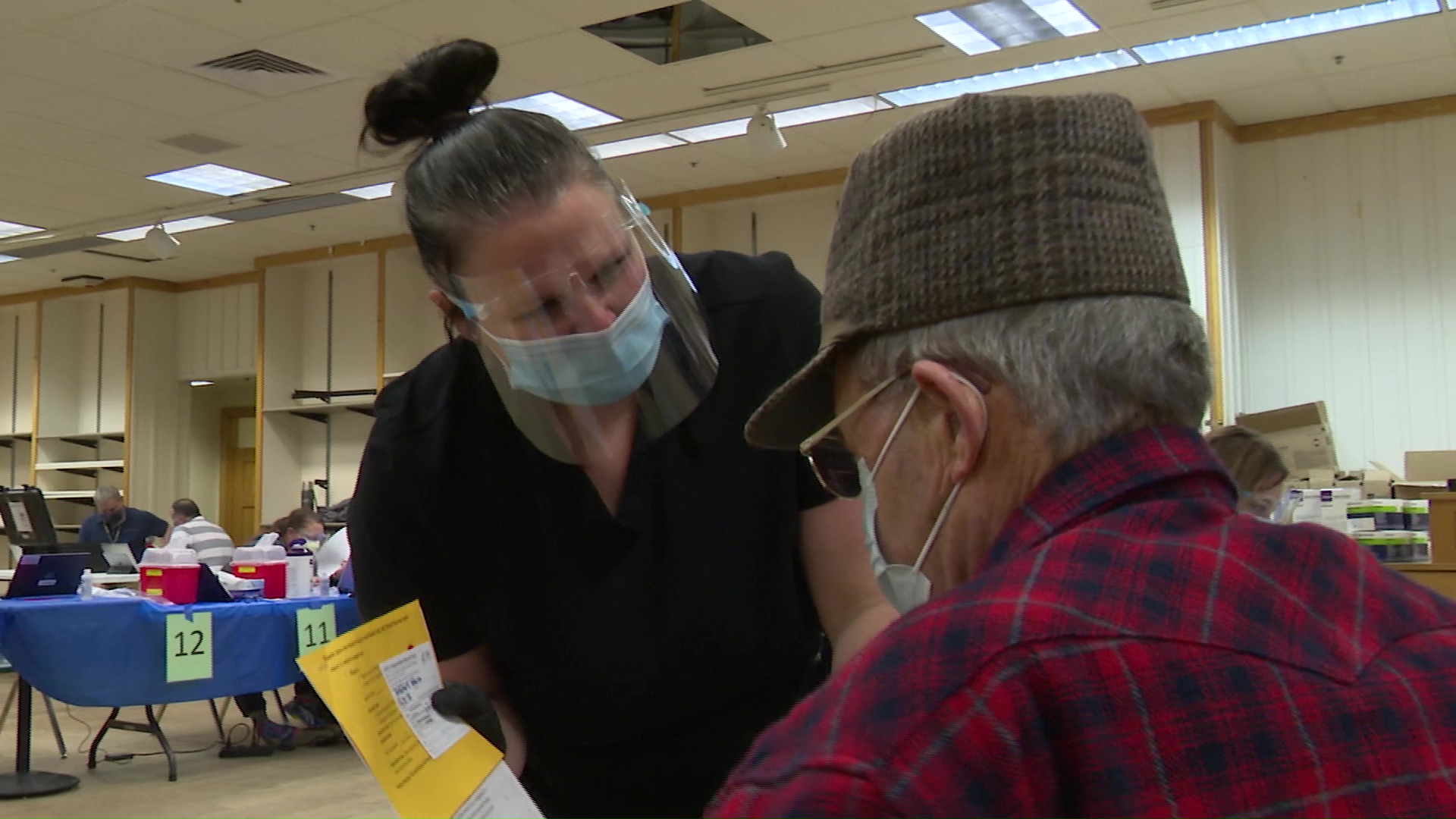 Military veterans get COVID vaccine in Great Falls