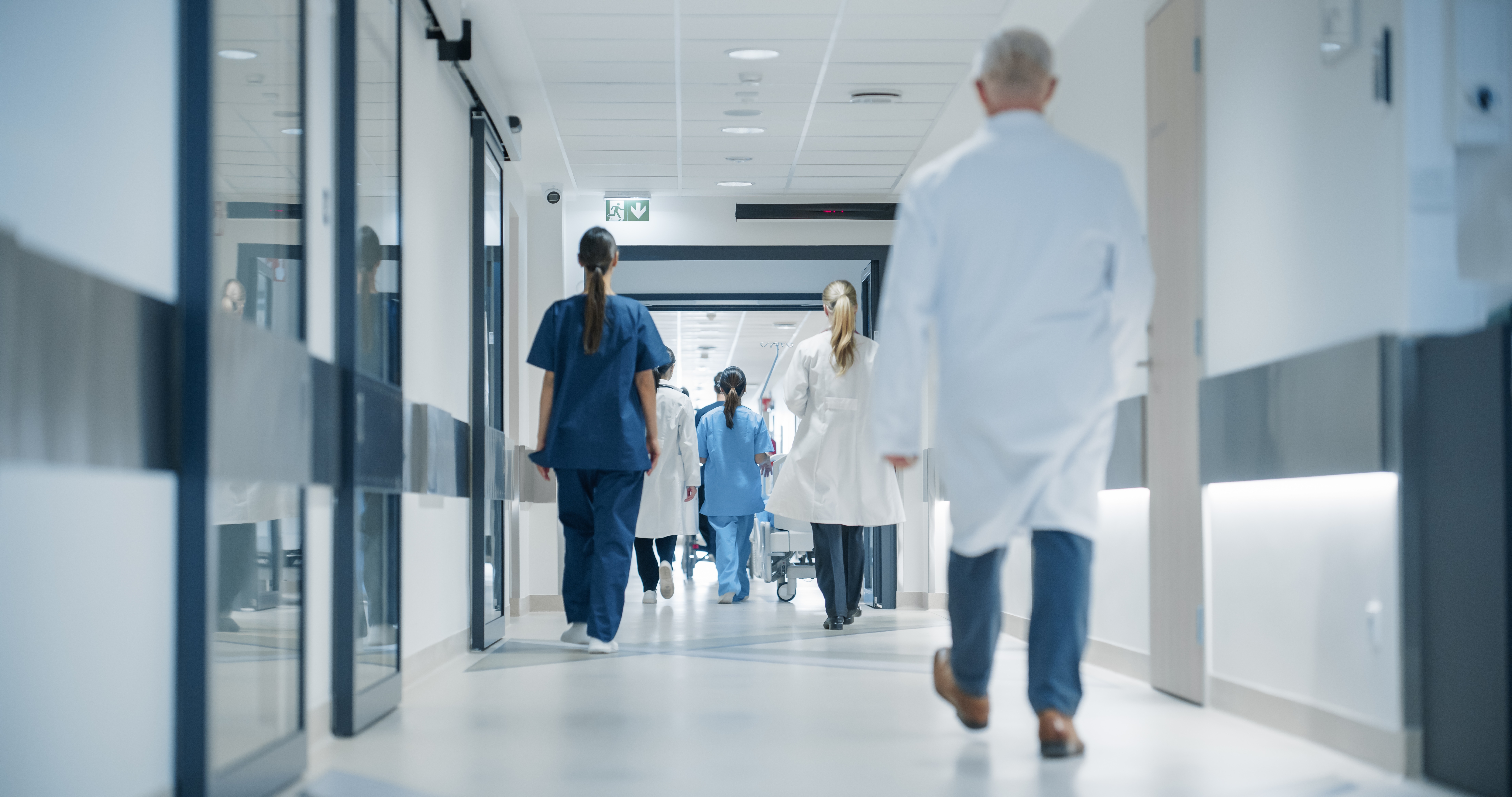A generic hospital hallway.