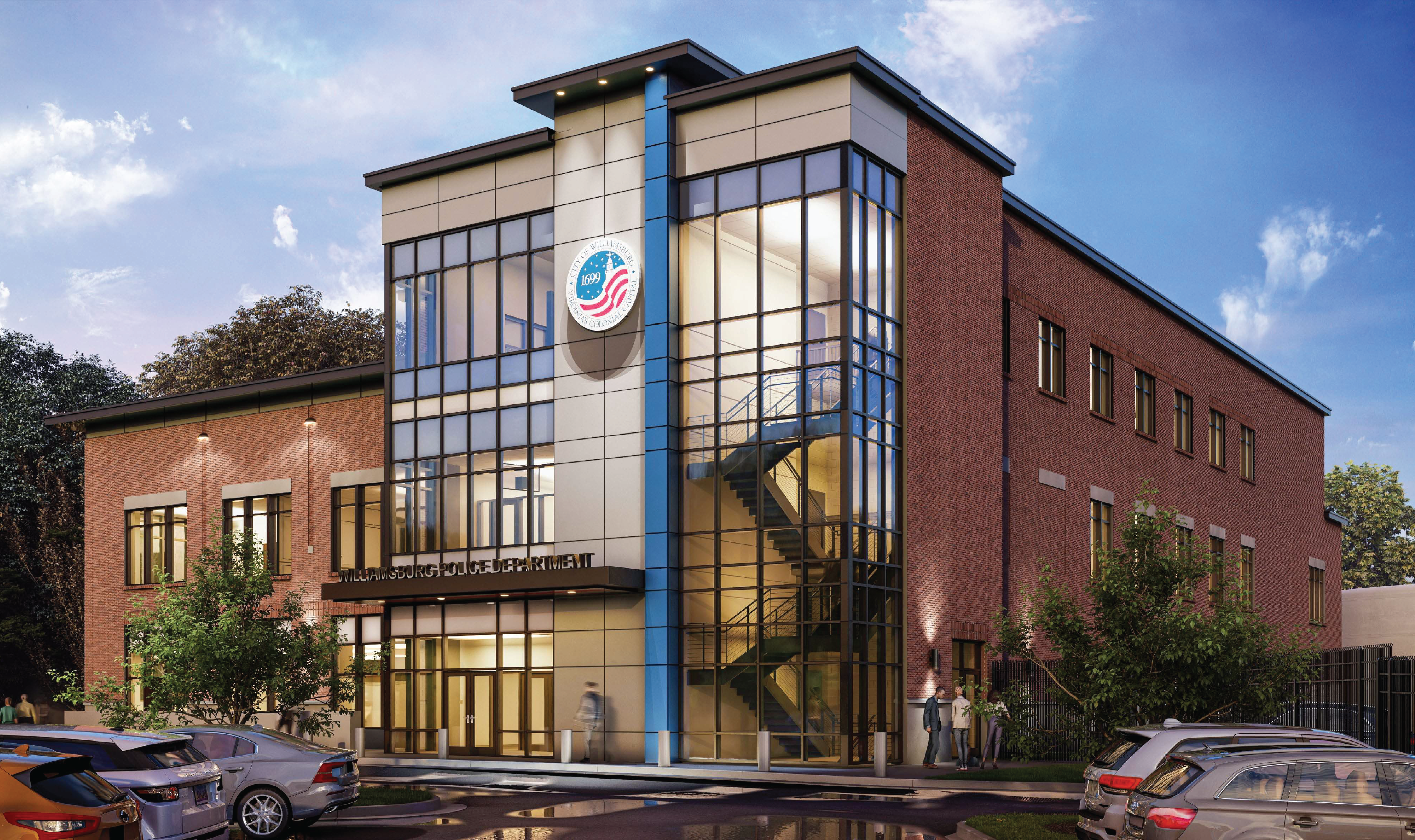 Rendering of new police station