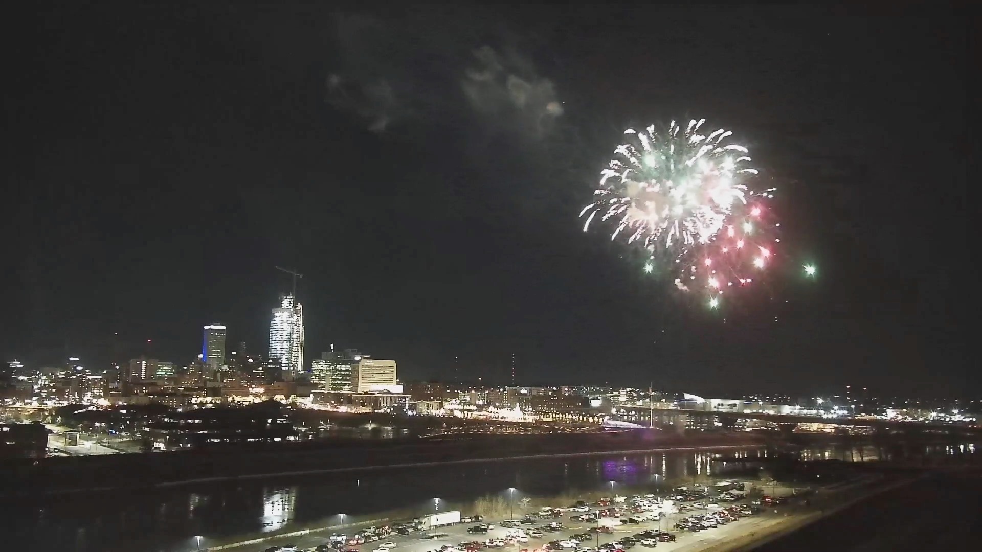 New Year's Eve fireworks Downtown Omaha 2025.jpg