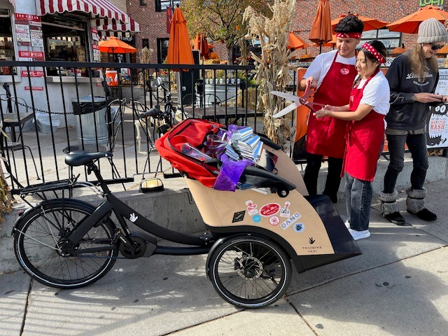 Cycling Without Age Littleton gets a big donation from Little Man Ice Cream
