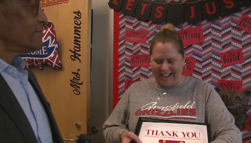 'A champion for our kids:' Chesapeake government & civics teacher surprised with award