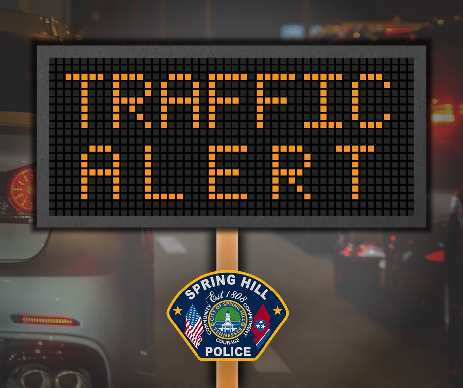 Traffic alert_Spring Hill police