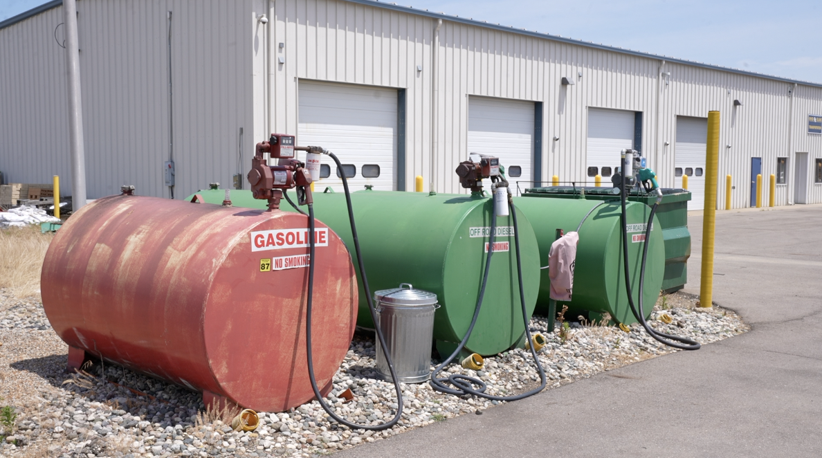 Ovid-Elsie Transportation Department gas tanks