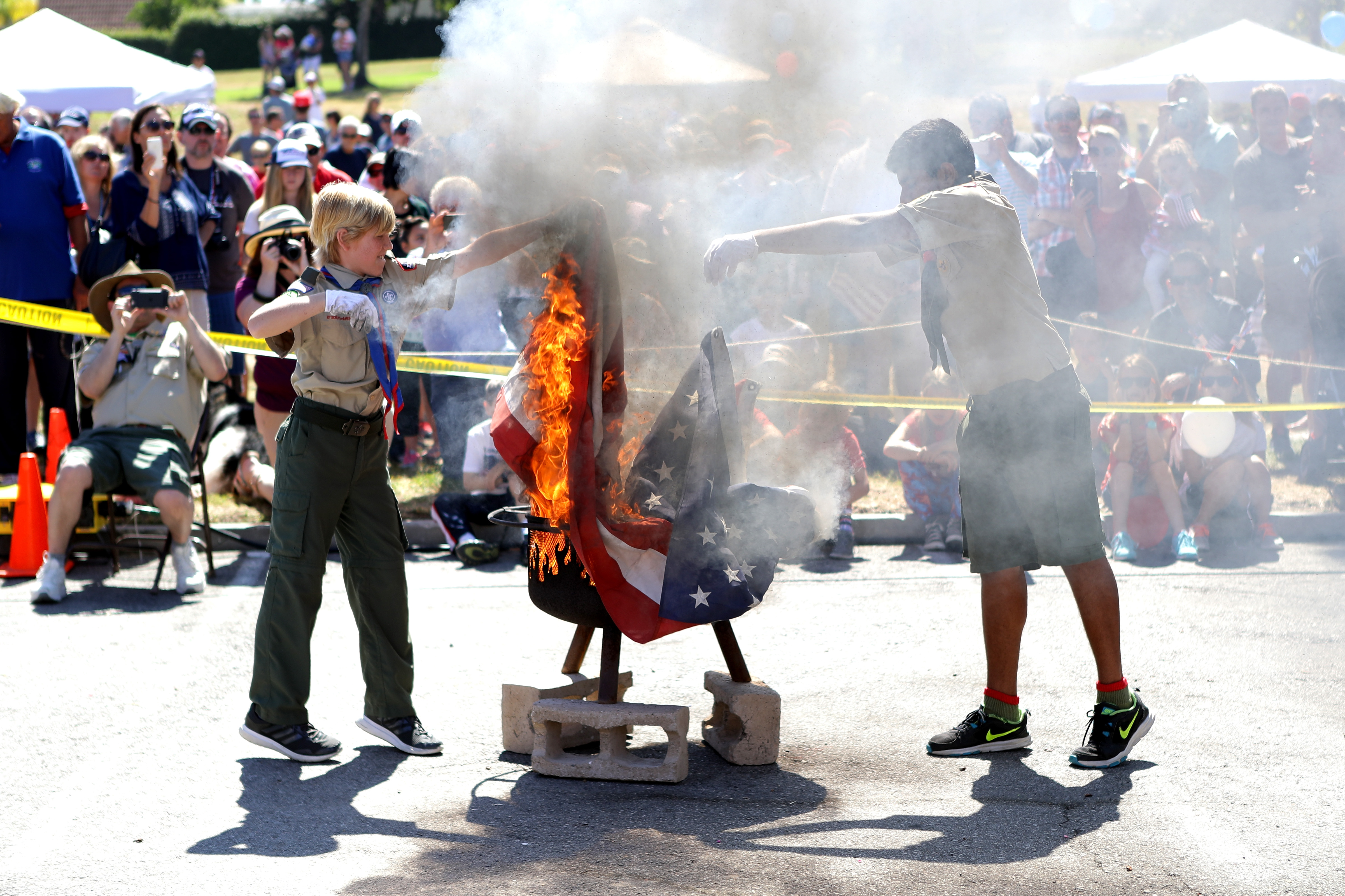 Boy Scout Flag Retirement Ceremony