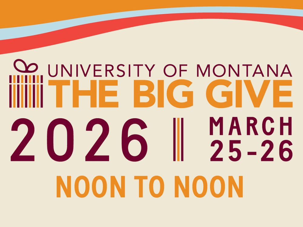 University of Montana's Big Give Event 2026 Gfx
