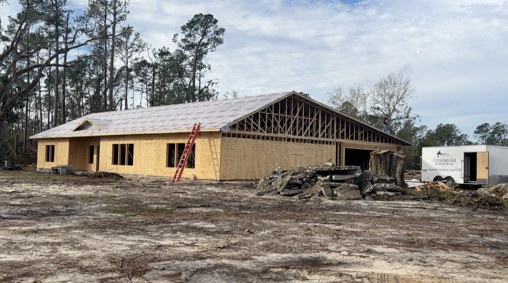 Christian Aid Ministries working on a rebuild effort in Perry