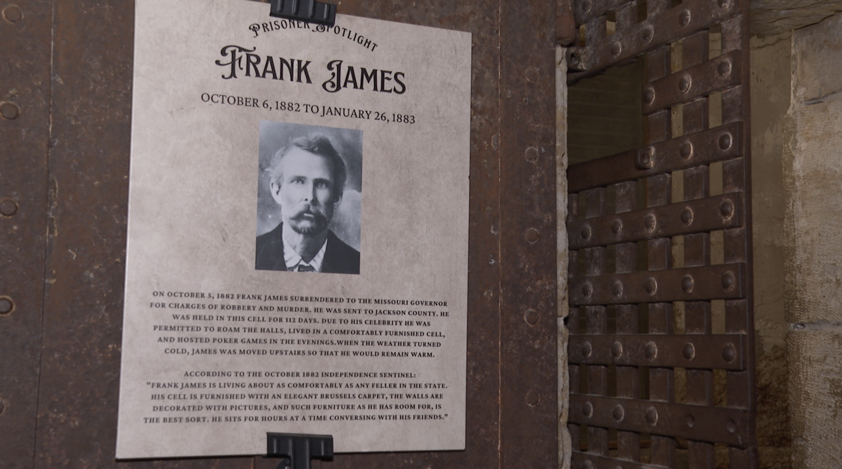 1859 Jail Museum Frank James poster