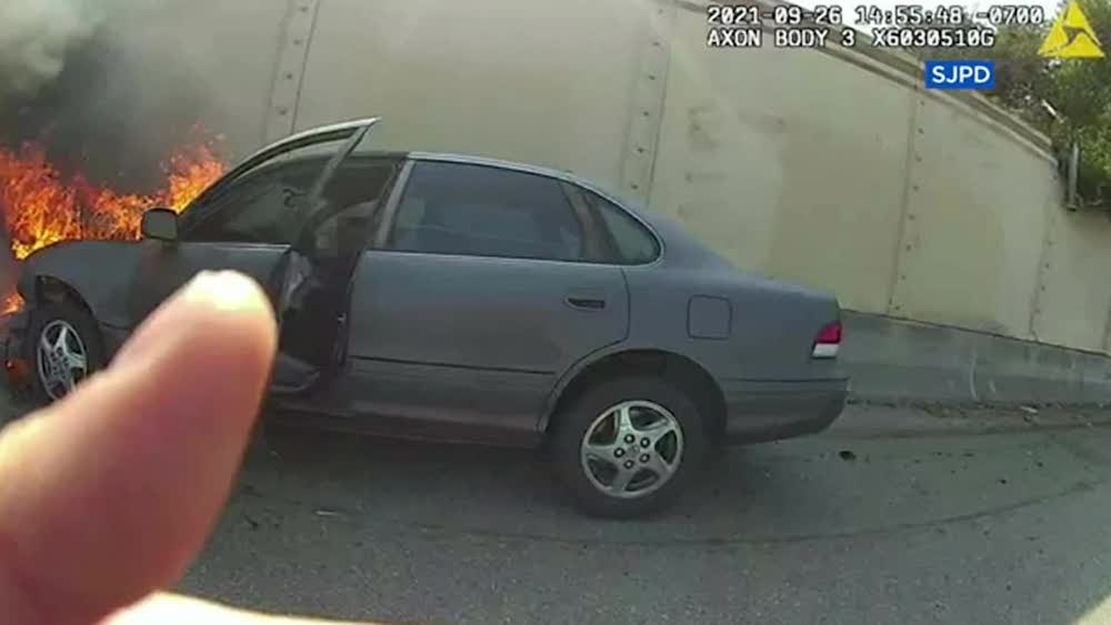 Car fire San Jose