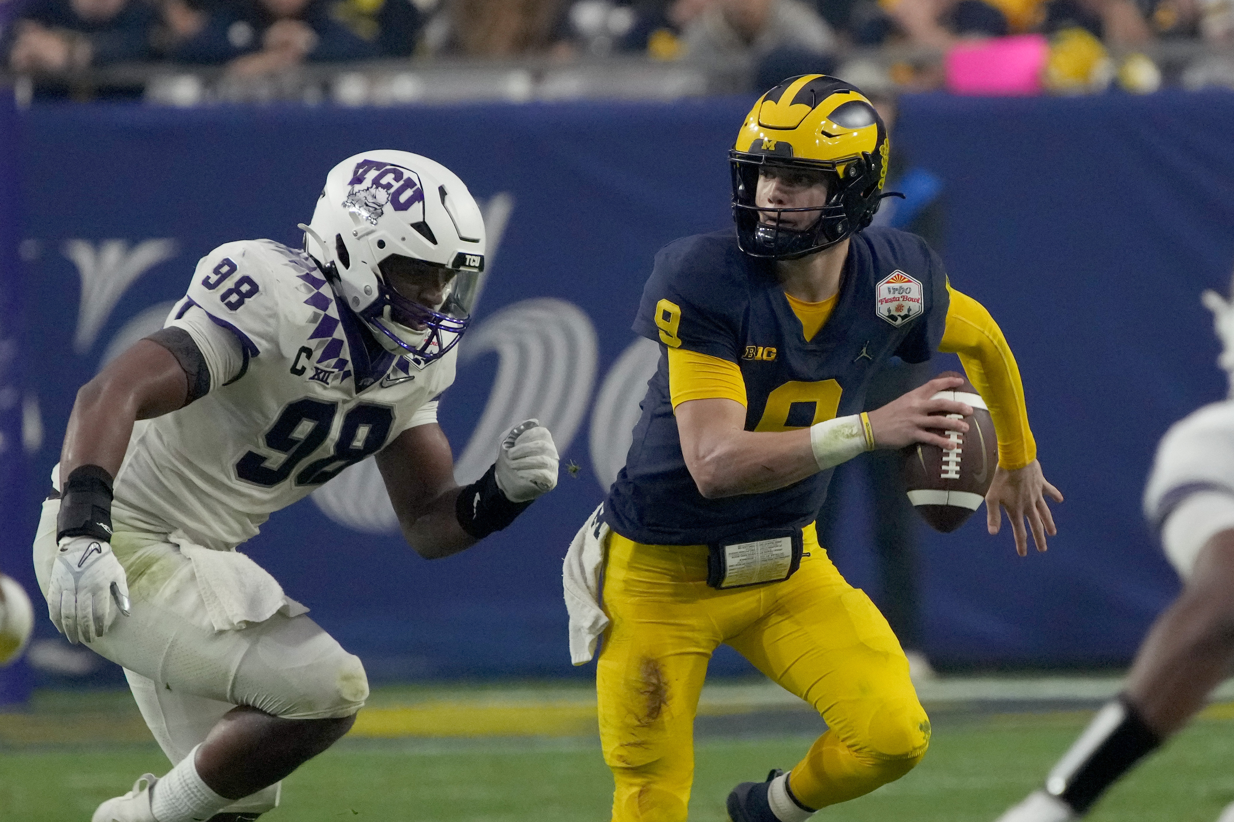 JJ McCarthy Fiesta Bowl Football