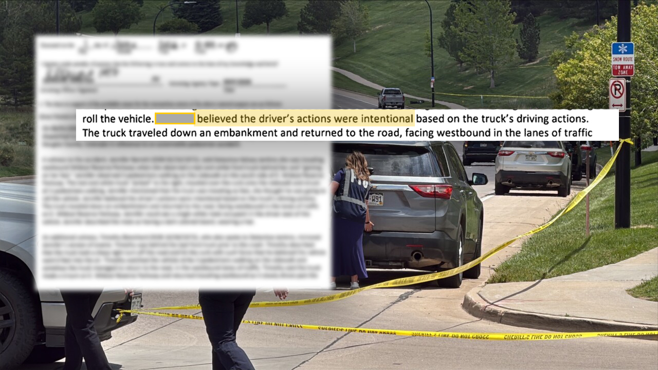 possibly intentional dougco crash_Denver7/Douglas County Sheriff's Office