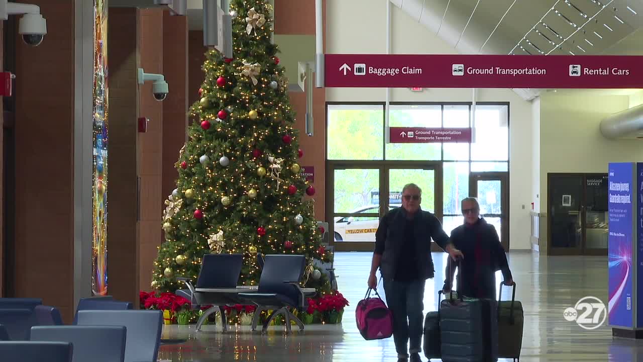Asking travelers on Christmas Eve what they're looking forward to most this year