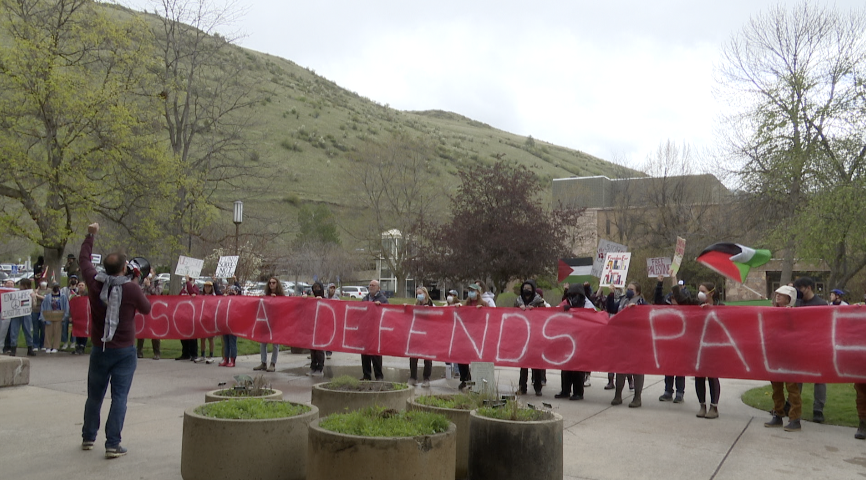 Montanans for Palestine UM protest