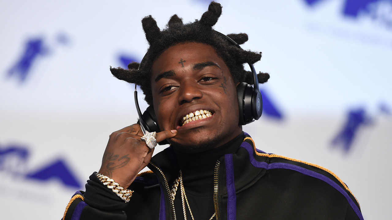 Rapper Kodak Black arrives at the MTV Video Music Awards at The Forum in Inglewood, Calif., on Aug. 27, 2017. 