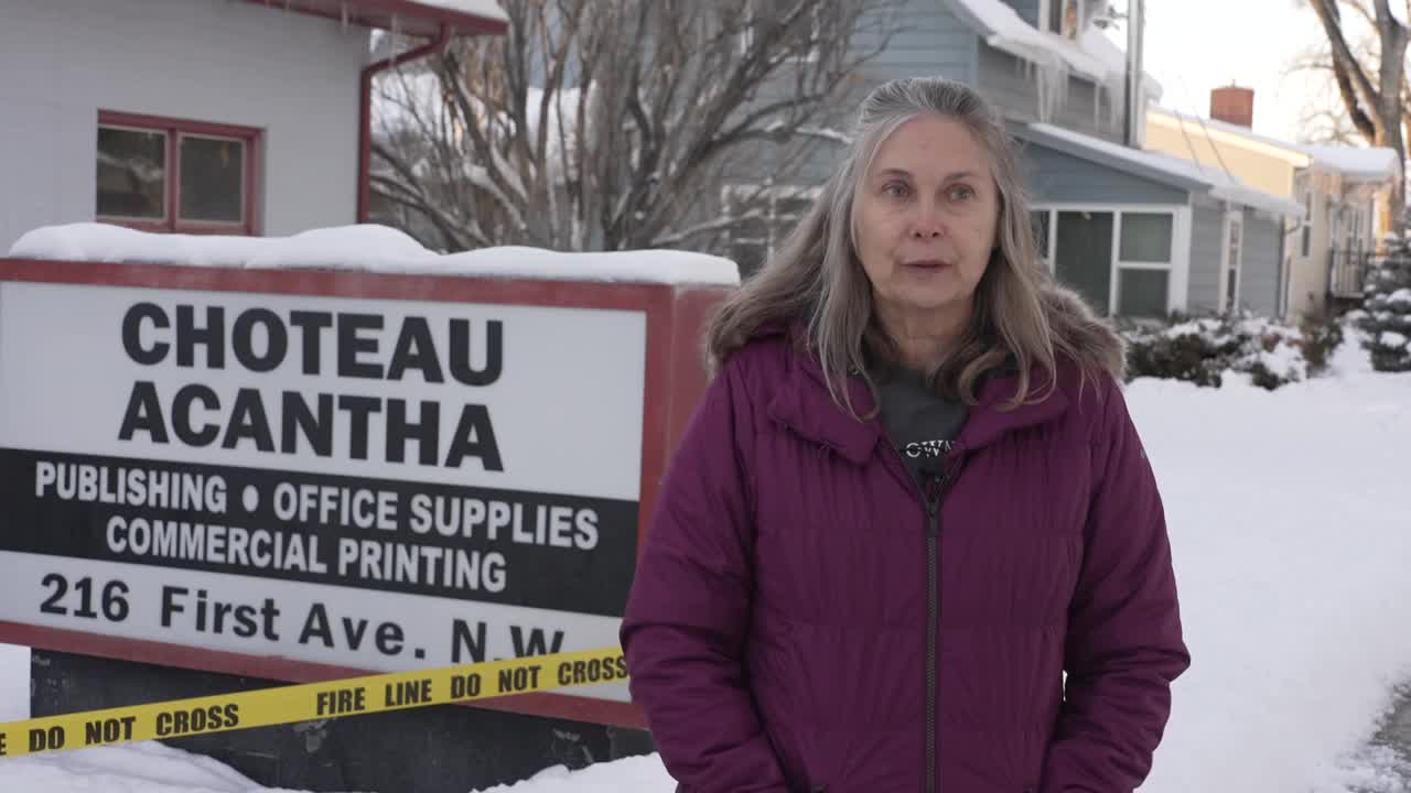 Choteau Acantha newspaper hit by fire (January 7, 2024)