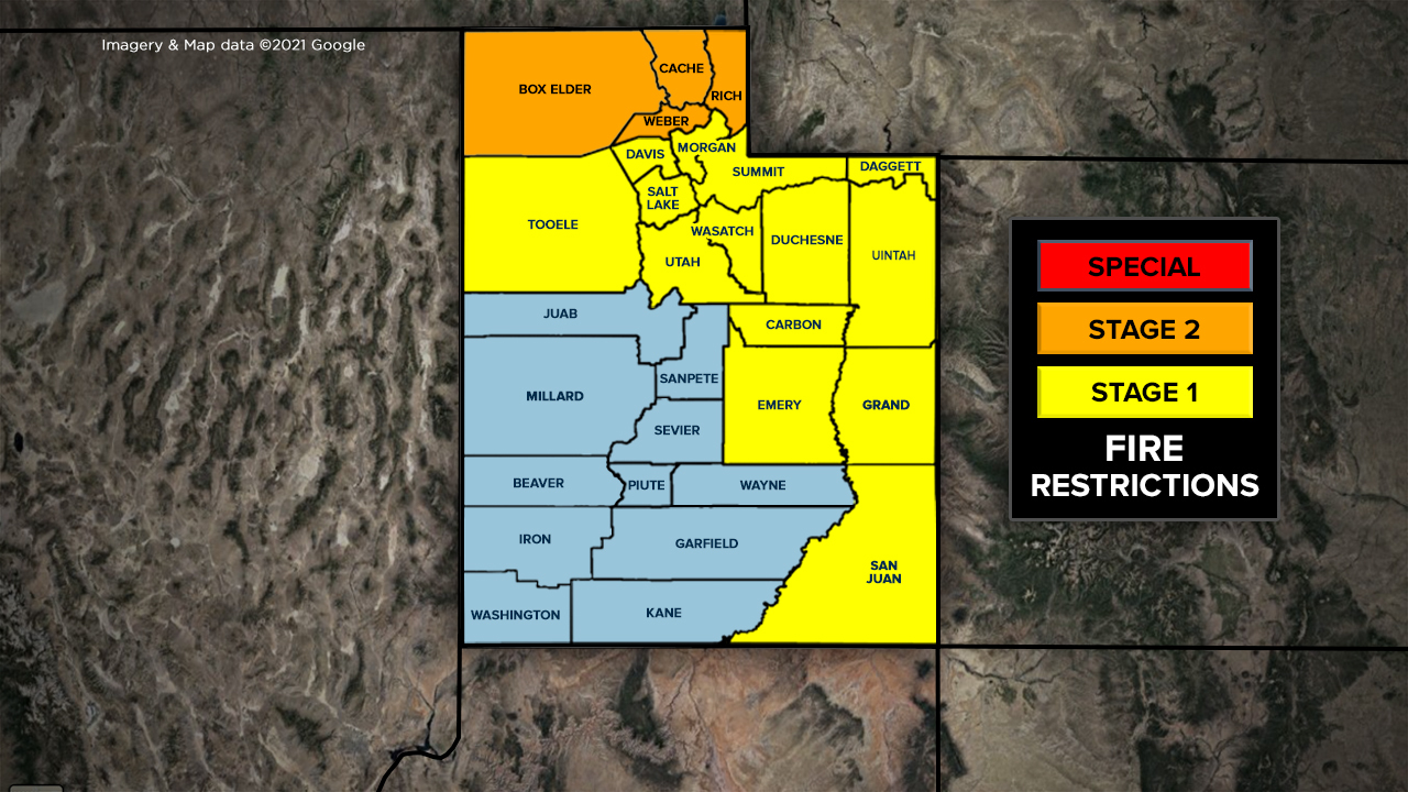 REVISED YET AGAIN fire restrictions map 8/30/21