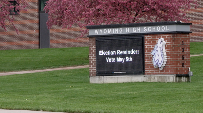 Wyoming High School sign 