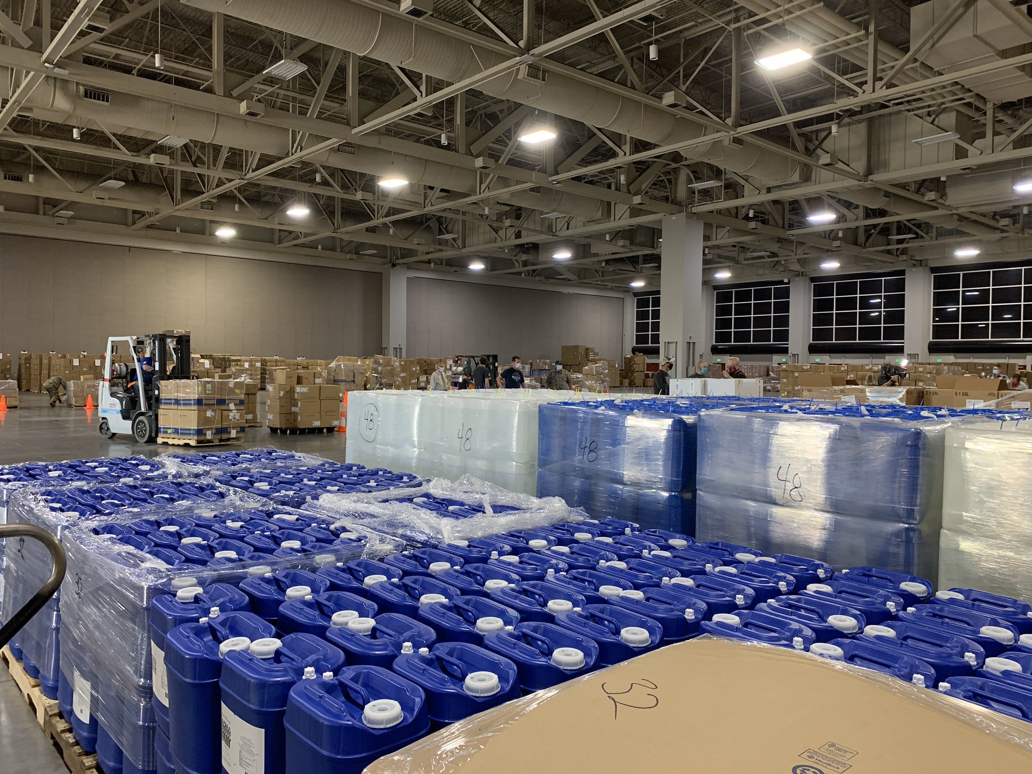 Salt Palace COVID-19 warehouse