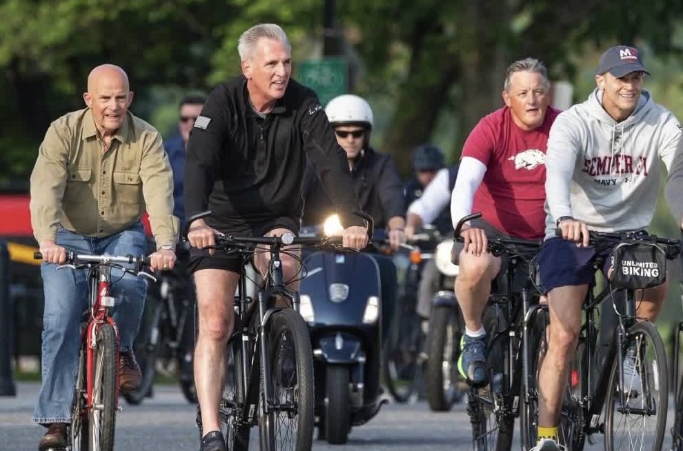 Kevin McCarthy during 3rd annual Back The Blue Bike Tour
