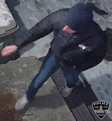 Camera footage following stalking report