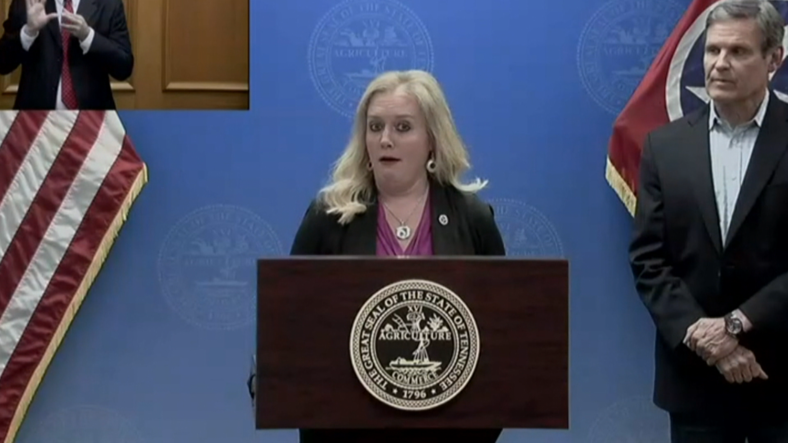 Tennessee Health Commissioner Lisa Piercey expresses shock over prison test results