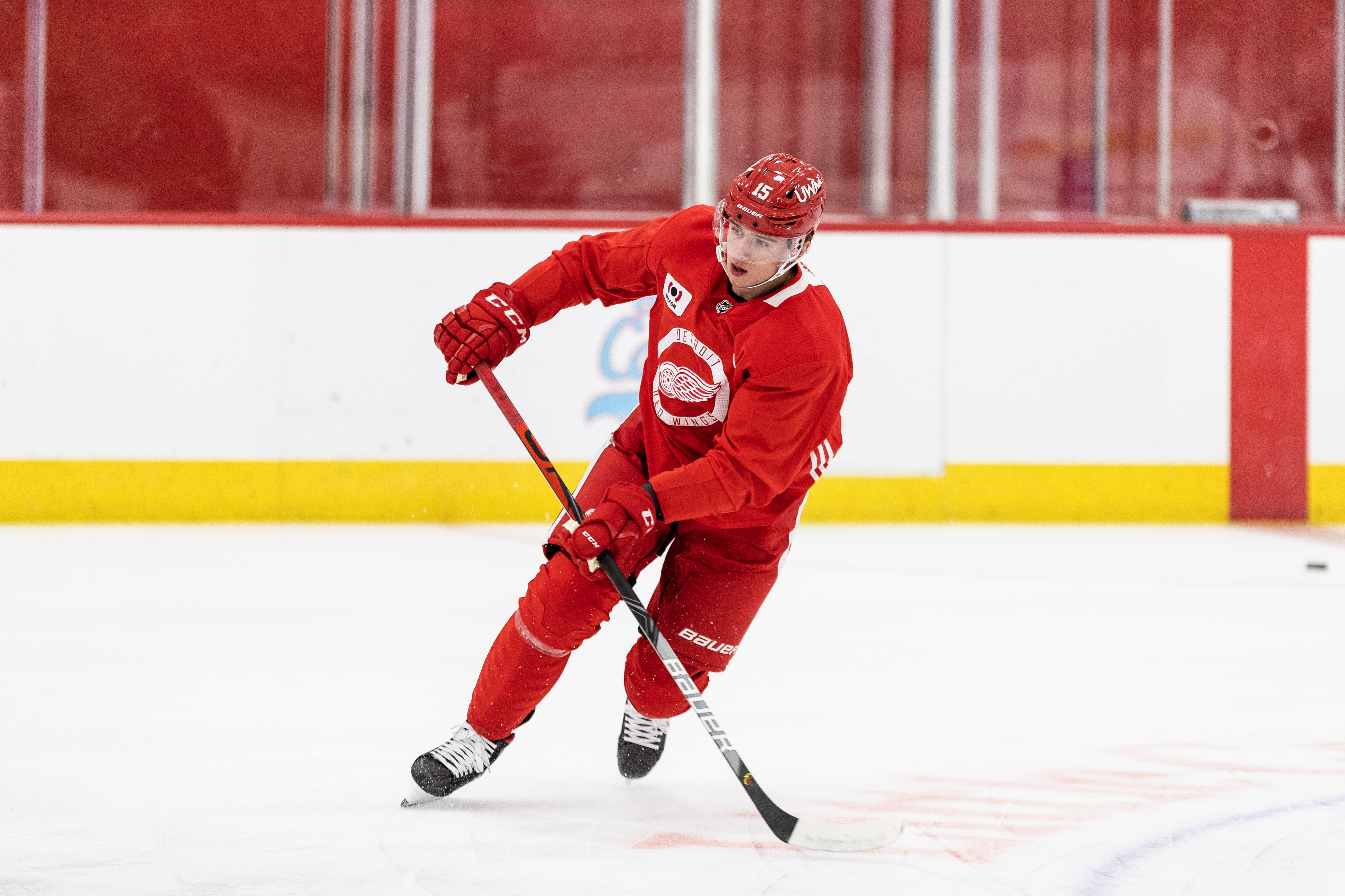 Jakub Vrana Red Wings practice