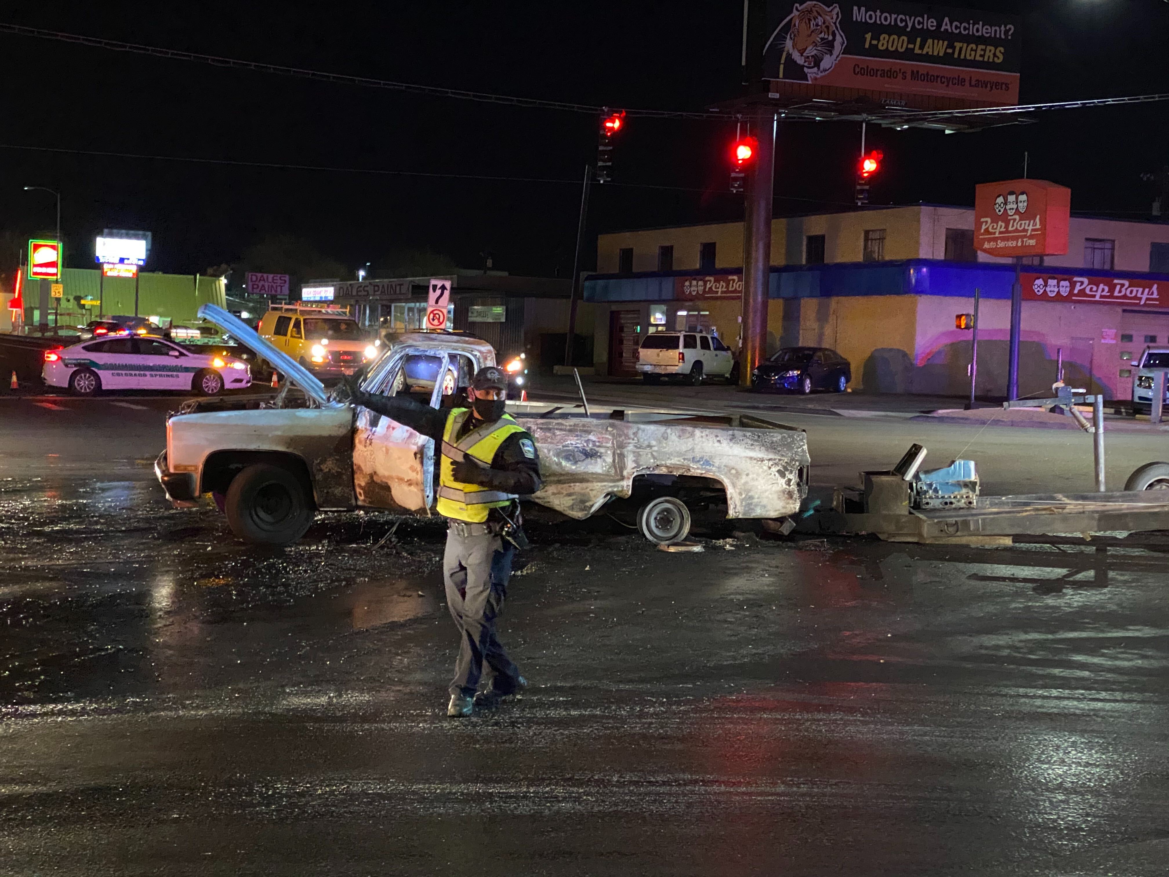 CSPD are investigating a crash on Platte Ave. and Circle Dr.