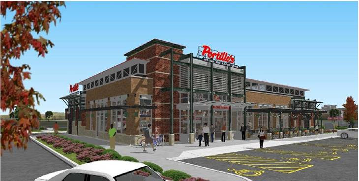 Portillo's Sterling Heights rendering