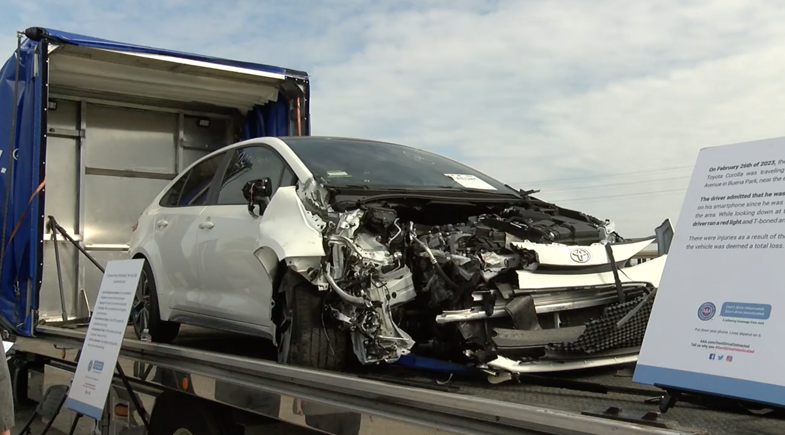 triple a distracted driving campaign