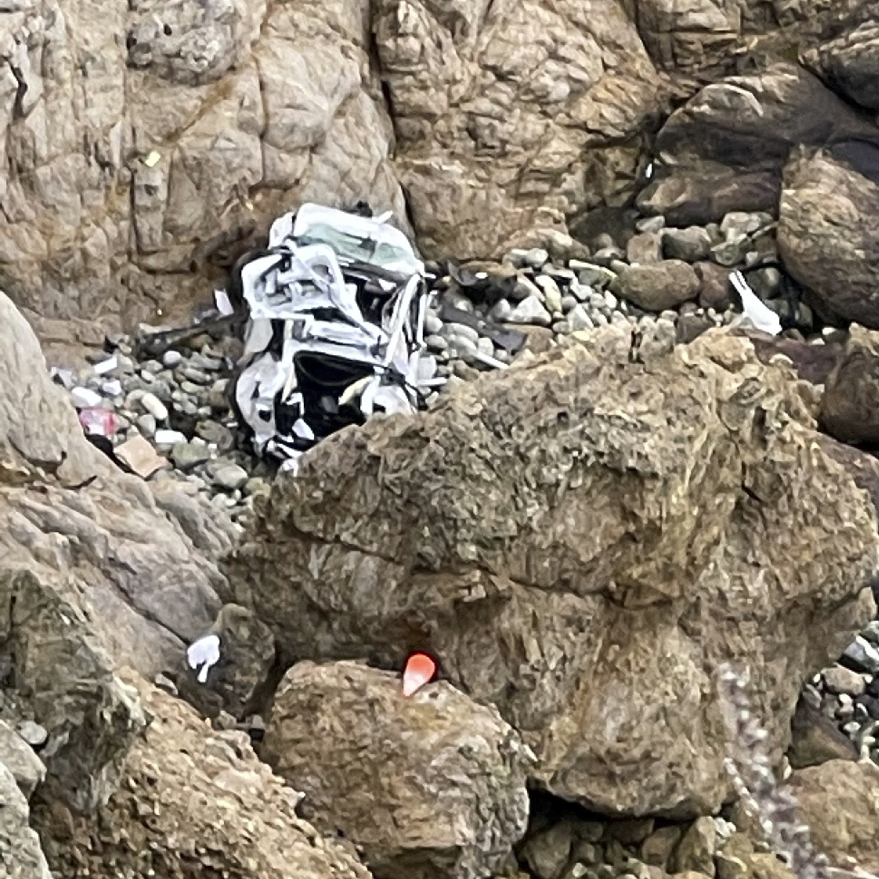California Car Falls Off Cliff