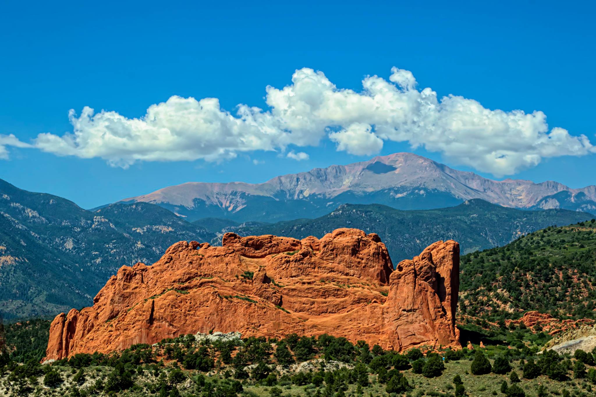 Garden of the Gods and Pikes Peak